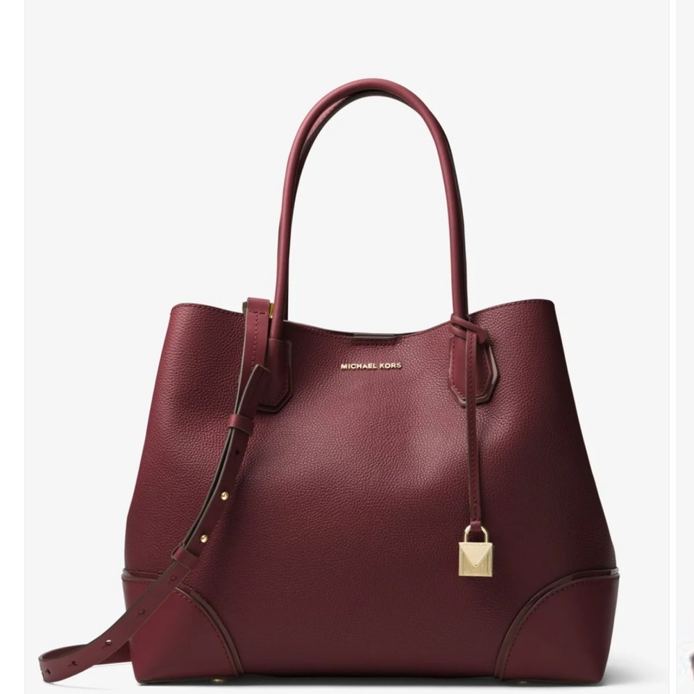 Michael Kors Burgundy Tote Bag